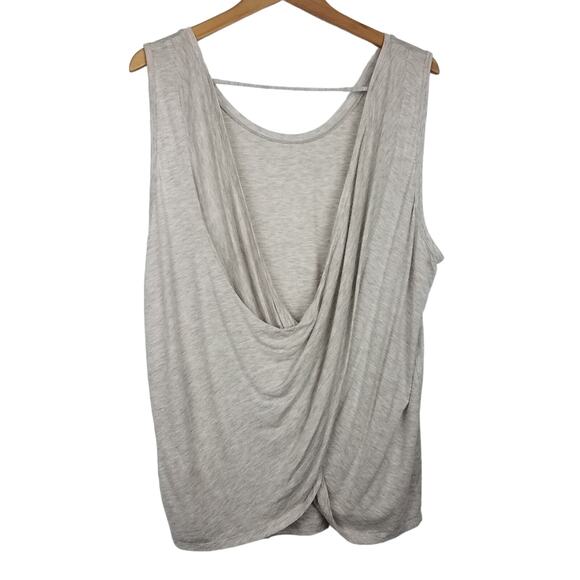 Active Life | Draped Tank Top Heather Grey XXL - Picture 2 of 6